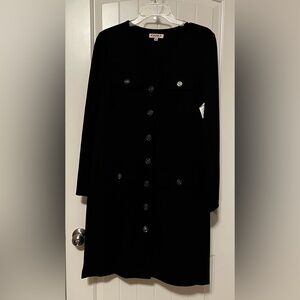 Nanette Lepore Women’s Black Button-Up Dress